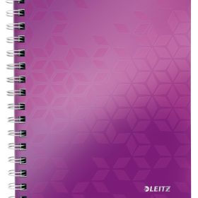 LEITZ Spiralbuch WOW PP A5 46390062 violett 80 Blatt