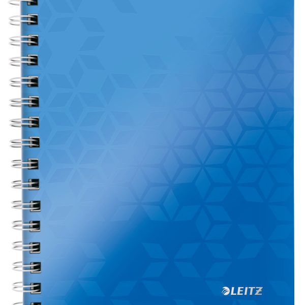 LEITZ Notizblock WOW PP A5 46410036 blau kariert