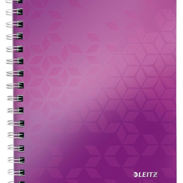 LEITZ Notizblock WOW PP A5 46410062 violett kariert