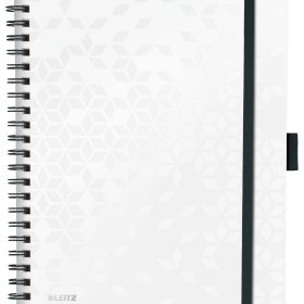 LEITZ Spiralbuch WOW A4 4644-00-01 weiss