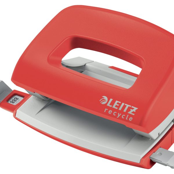 LEITZ Locher NeXXt Recycle 5010-00-25 rot, CO2 neutral 10 Blatt