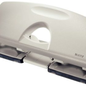 LEITZ Doppellocher 4/2.5mm 50120085 grau, 25 Blatt A6-A4