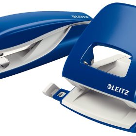 LEITZ Locher/Hefter WOW 5095 5095-10-36 blau, Bundle 30 Blatt