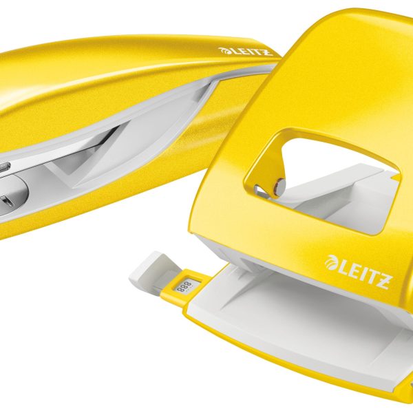 LEITZ Locher/Hefter WOW 5095 5095-10-62 gelb, Bundle 30 Blatt