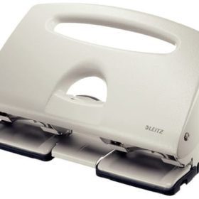 LEITZ Doppellocher 4/4.0mm 51320085 grau, 40 Blatt A6-A4