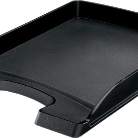LEITZ Plus Briefkorb, flach A4 52370095 schwarz