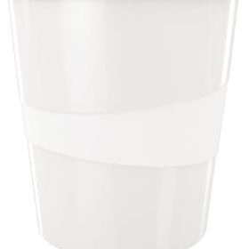 LEITZ Papierkorb WOW 15 Liter 52781001 perl weiss