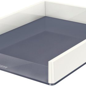 LEITZ Briefkorb WOW A4 5361-10-01 weiss/grau