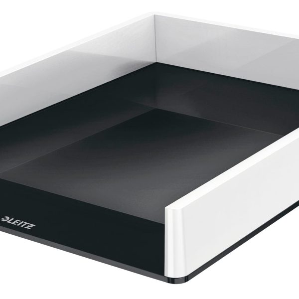 LEITZ Briefkorb WOW A4 5361-10-95 weiss/schwarz