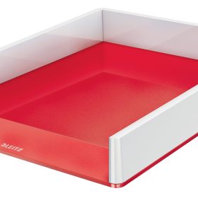 LEITZ Briefkorb WOW A4 53611026 weiss/rot