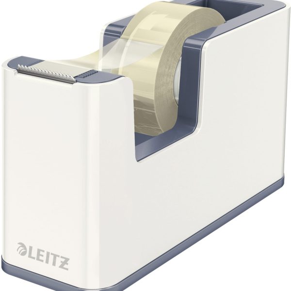LEITZ Klebebandabroller WOW 19mmx33m 53641001 weiss/grau