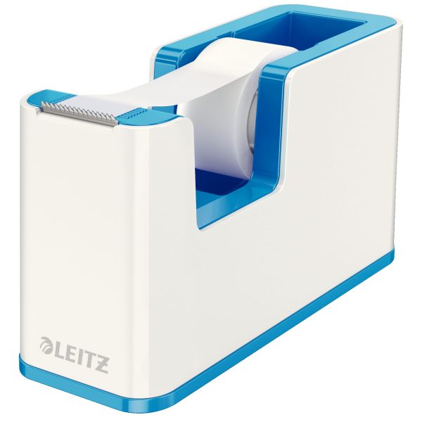 LEITZ Klebebandabroller WOW 19mmx33m 53641036 weiss/blau