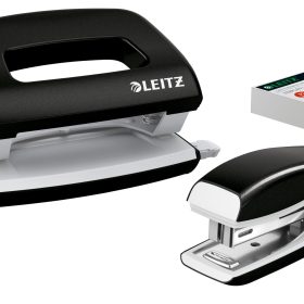 LEITZ Locher/Hefter NeXXt WOW 5561 5561-20-95 schwarz, Bundle 10 Blatt