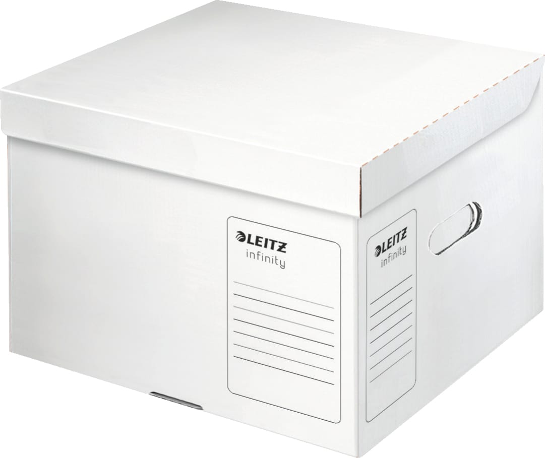 LEITZ-61030000-4002432399031 LEITZ Infinity Box mit Deckel M 61030000 weiss 350x320x265mm – Hochwertig & günstig bei ShopDeca