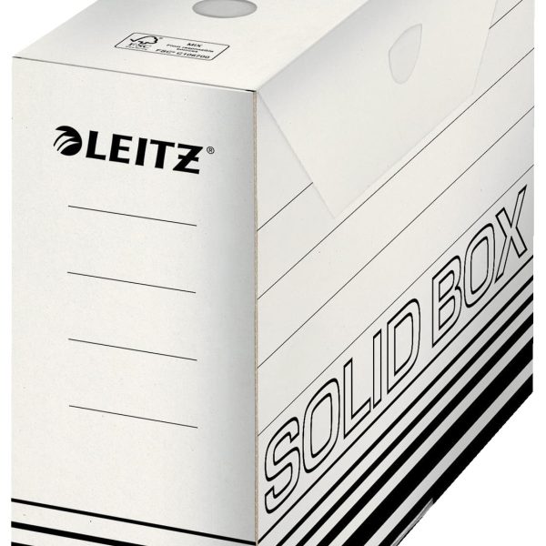 LEITZ Solid Box A4 6128-00-01 weiss 100x257x330mm
