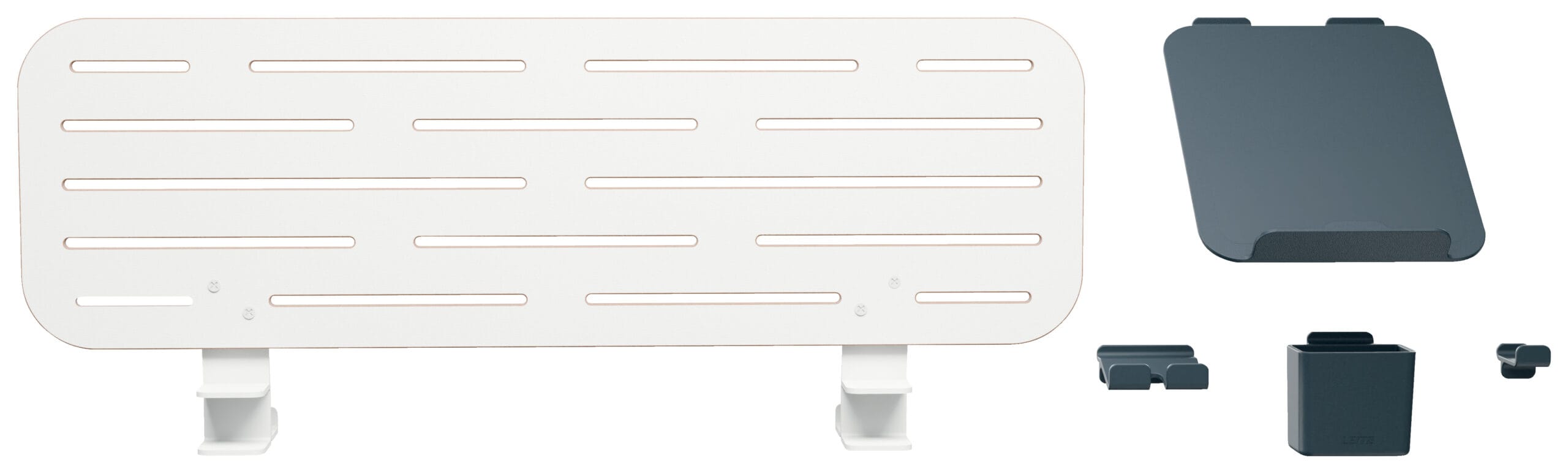 LEITZ-6549-00-00-4002432138456 LEITZ Pegboard ERGO 80x25cm 6549-00-00 mit Laptophalter – Bild 1