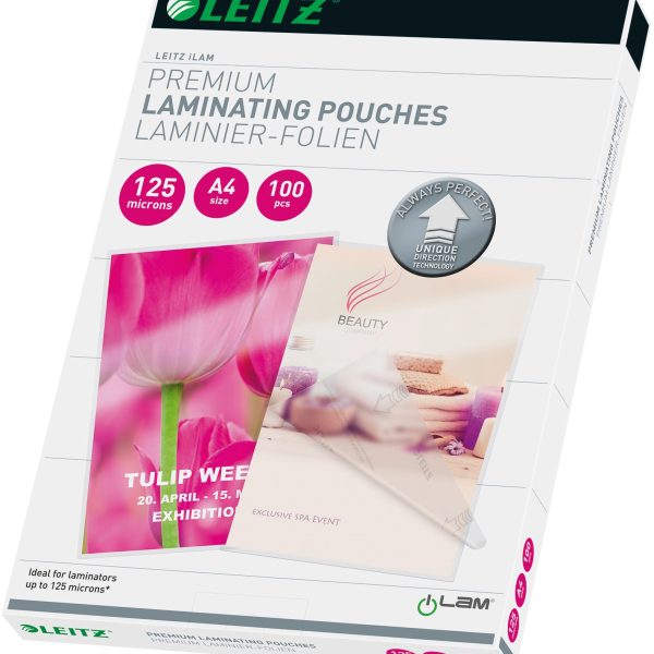 LEITZ Laminiertasche A4 74810000 glanz, 125my 100 Stk