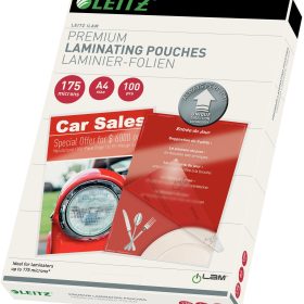 LEITZ Laminiertasche A4 74830000 glanz, 175my 100 Stk