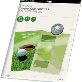 LEITZ Laminiertasche A3 74860000 glanz, 80my 25 Stk