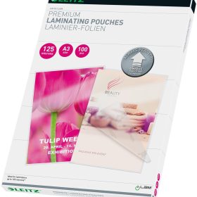 LEITZ Laminiertasche A3 74880000 glanz, 125my 100 Stk