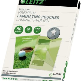 LEITZ Laminiertasche A5 74920000 glanz, 80my 100 Stk