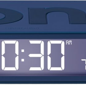 LEXON Wecker Flip Classic LR157DB9 dunkelblau, USB-C