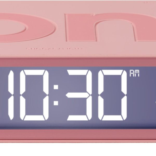 LEXON Wecker Flip Classic LR157P2 pink, USB-C