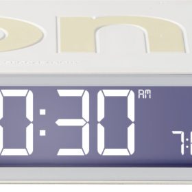 LEXON Wecker Flip Classic LR157W9 weiss, USB-C