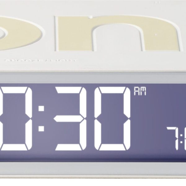 LEXON Wecker Flip Classic LR157W9 weiss, USB-C
