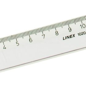 LINEX Schullineal 15cm 1015M transparent