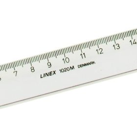 LINEX Schullineal 20cm 1020M transparent