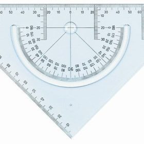 LINEX Geo-Kombi-Dreieck 15cm / 18cm 76400L transparent