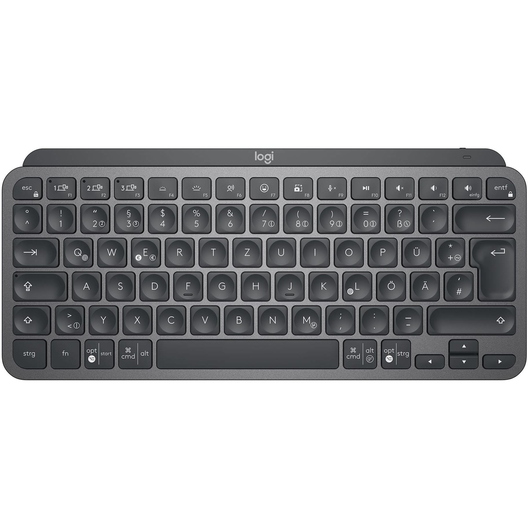 LOGITECH-920-010485-5099206098893 LOGITECH Tastatur MX Keys Mini 920-010485 Graphite CH-Layout – Hochwertig & günstig bei ShopDeca