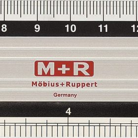 M+R Metall-Lineal 20cm 718200000 skaliert Alu