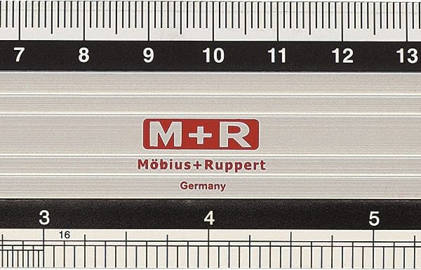 M+R Metall-Lineal 20cm 718200000 skaliert Alu