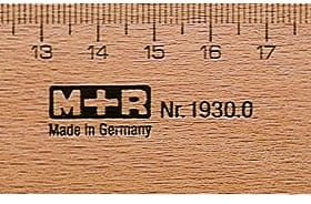 M+R Lineal 30cm 719300000 Metalleinlage Buche