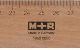 M+R Lineal 50cm 719500000 Metalleinlage Buche