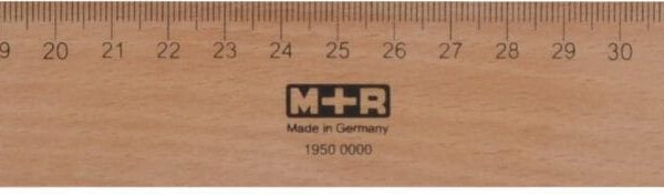 M+R Lineal 50cm 719500000 Metalleinlage Buche