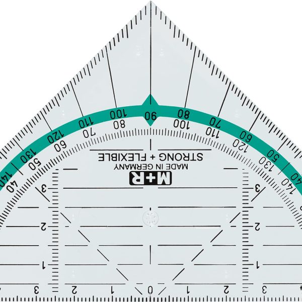 M+R Geodreieck 16cm 723170300 glasklar, bruchfest