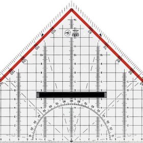 M+R Geometriedreieck 30cm 723320100 abnehmbarer Griff Acryl