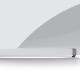 MAGNETOPLAN Hygienewand 1000x600mm 11029100 Acrylglas, mit Klemmhalter