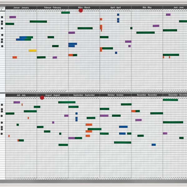MAGNETOPLAN Personal und Projektplaner 1241212S 12 Monate, 35 Pos. 1215x915mm