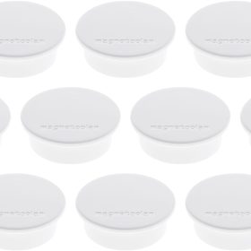 MAGNETOPLAN Magnet Discofix Color 40mm 1662000 weiss, ca. 2.2 kg 10 Stk.