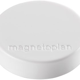 MAGNETOPLAN Magnet Ergo Medium 10 Stk. 1664000 weiss 30mm