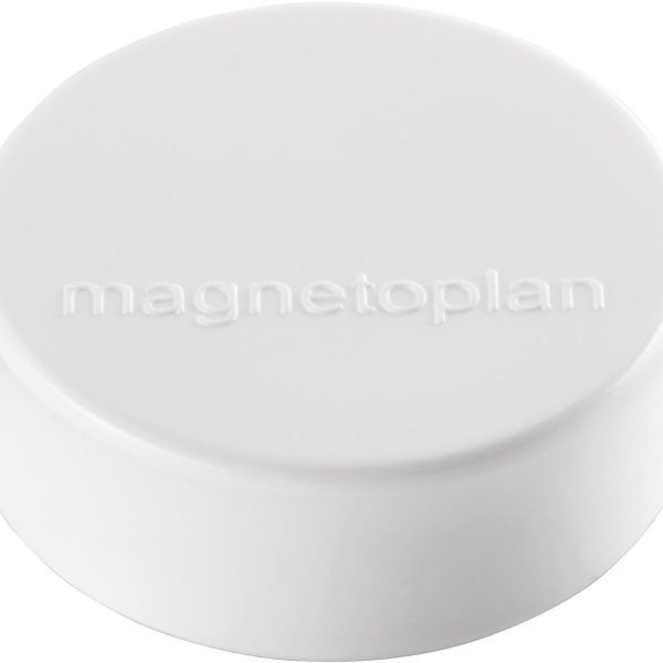 MAGNETOPLAN Magnet Ergo Large 10 Stk. 1665000 weiss 34mm