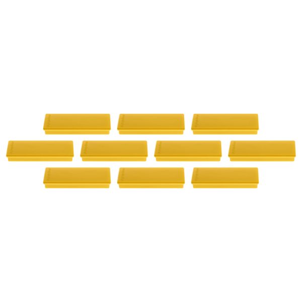 MAGNETOPLAN Rechteck-Magnethalter 1665102 gelb 10 Stk.