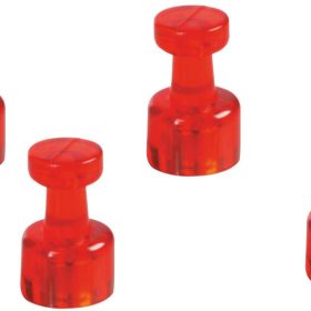 MAGNETOPLAN magnet. Memohalter 18x11mm 1666118 rot 4 Stk.