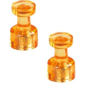 MAGNETOPLAN magnet. Memohalter 18x11mm 1666144 orange 4 Stk.