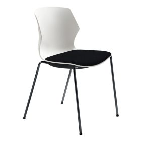 MAYER Besucherstuhl OvaLounge 25111702 weiss/schwarz