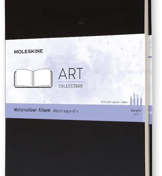 MOLESKINE Aquarell-Skizzenbuch A4 194-6 schwarz